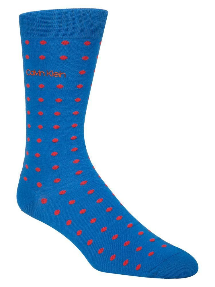 商品Calvin Klein|All Over Dots Crew Socks,价格¥43,第1张图片