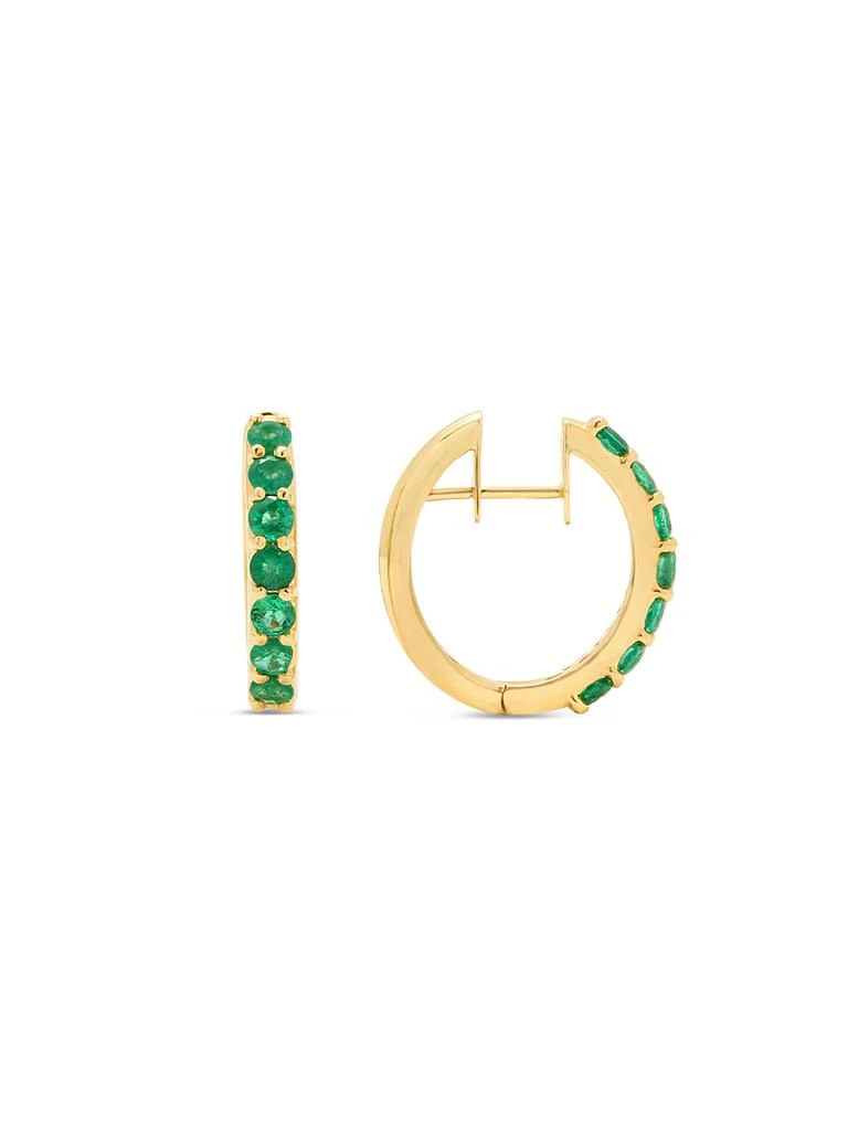 商品Stevie Wren|Emerald Diana Hoops,价格¥29222,第1张图片