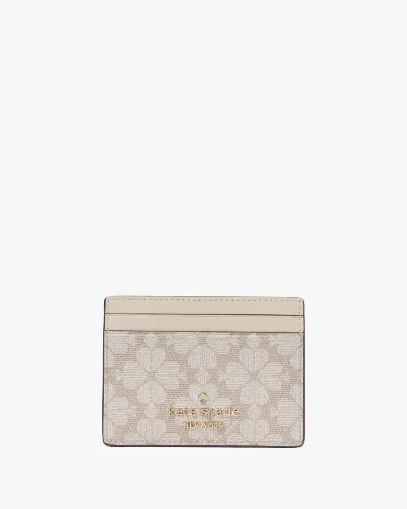 商品Kate Spade|Signature Spade Flower Small Slim Card Holder,价格¥219,第1张图片