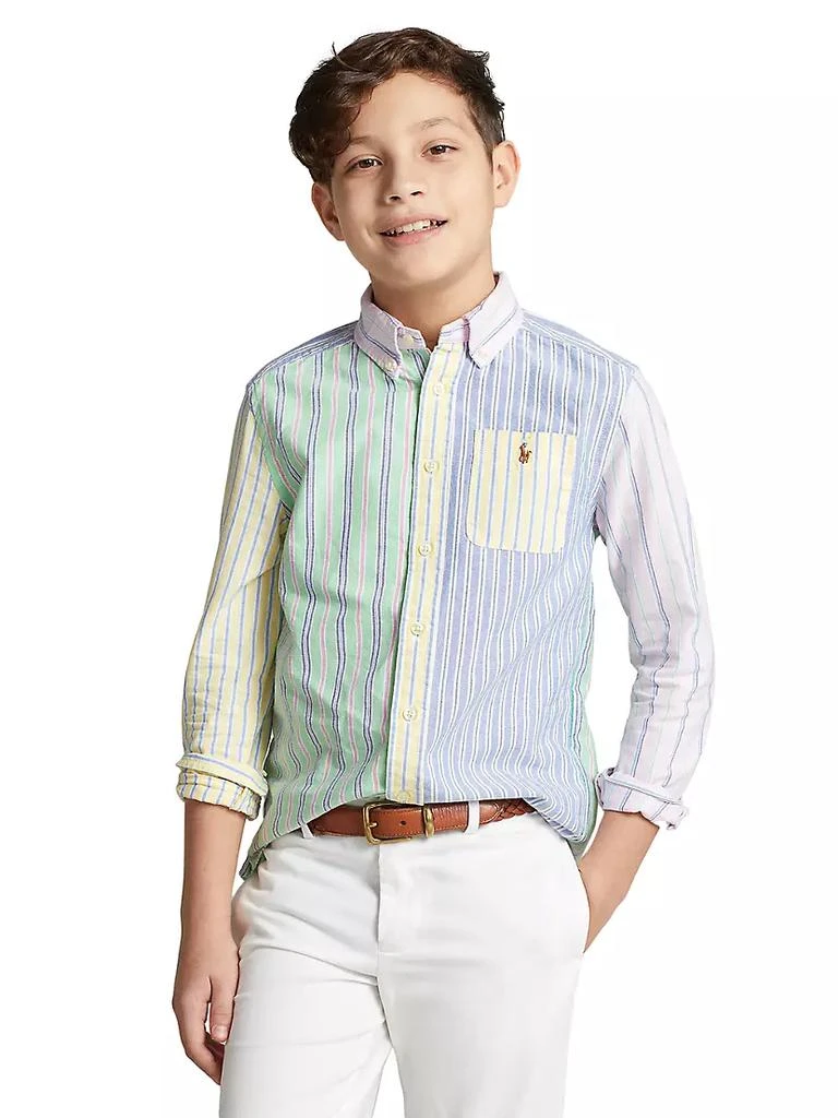 商品Ralph Lauren|Little Boy's Oxford Striped Shirt,价格¥220,第3张图片详细描述
