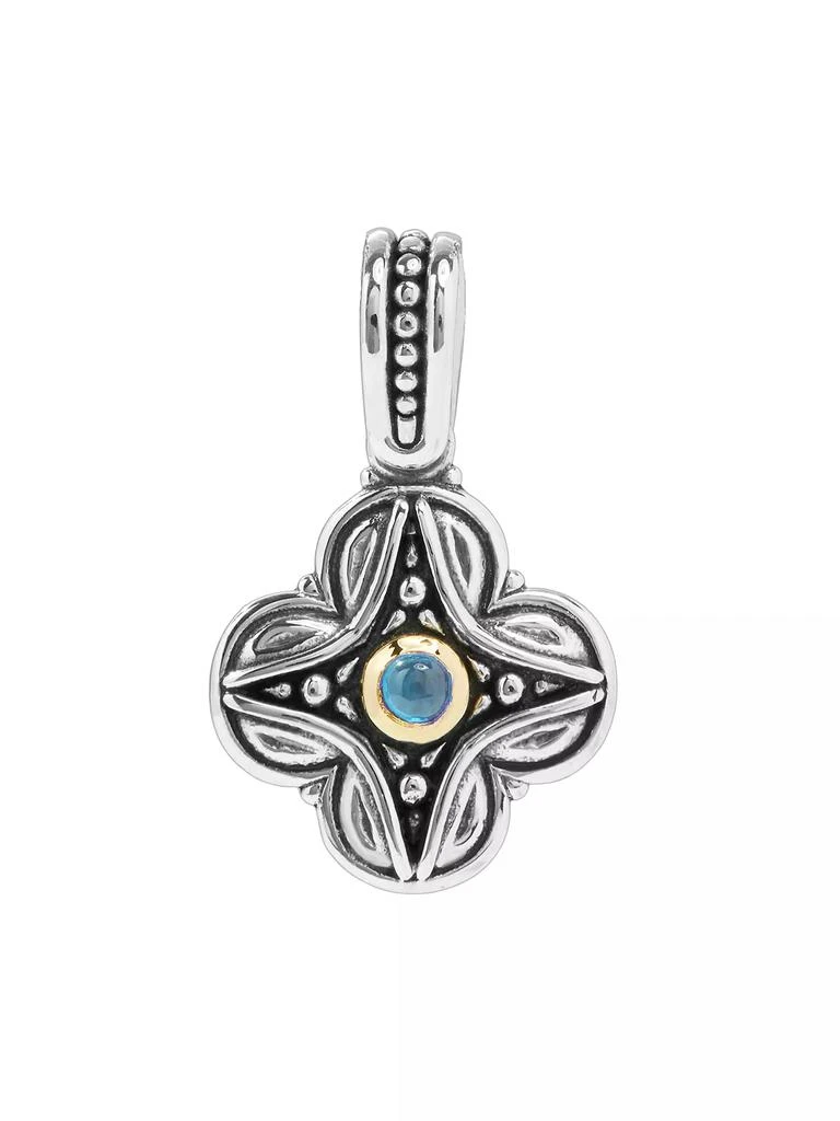 商品Konstantino|Sterling Silver, 18K Yellow Gold & Blue Spinel Pendant,价格¥1577,第2张图片详细描述