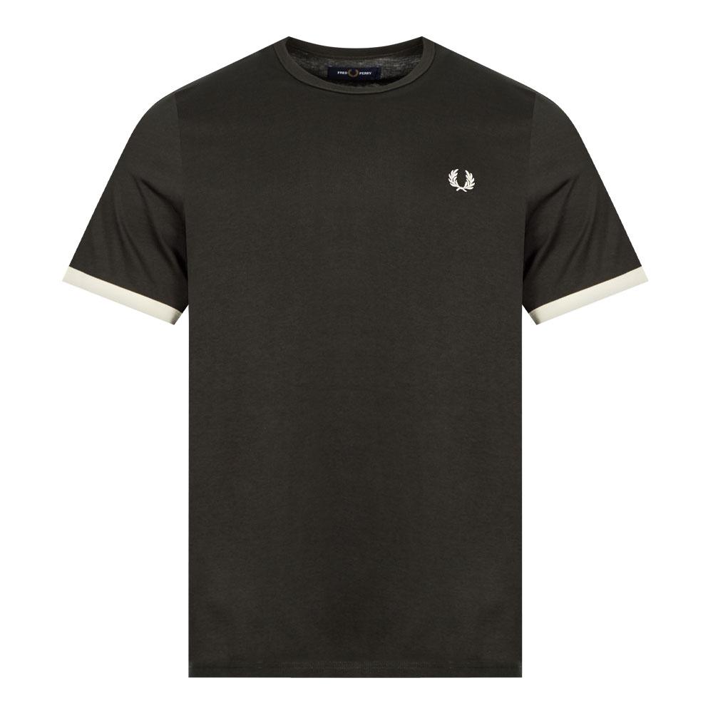 Fred Perry Ringer T-Shirt - Night Green商品第1张图片规格展示