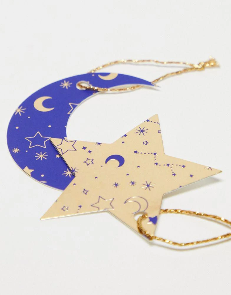 商品Skinnydip|Skinnydip starry night wrapping paper and gift tag set,价格¥39,第3张图片详细描述