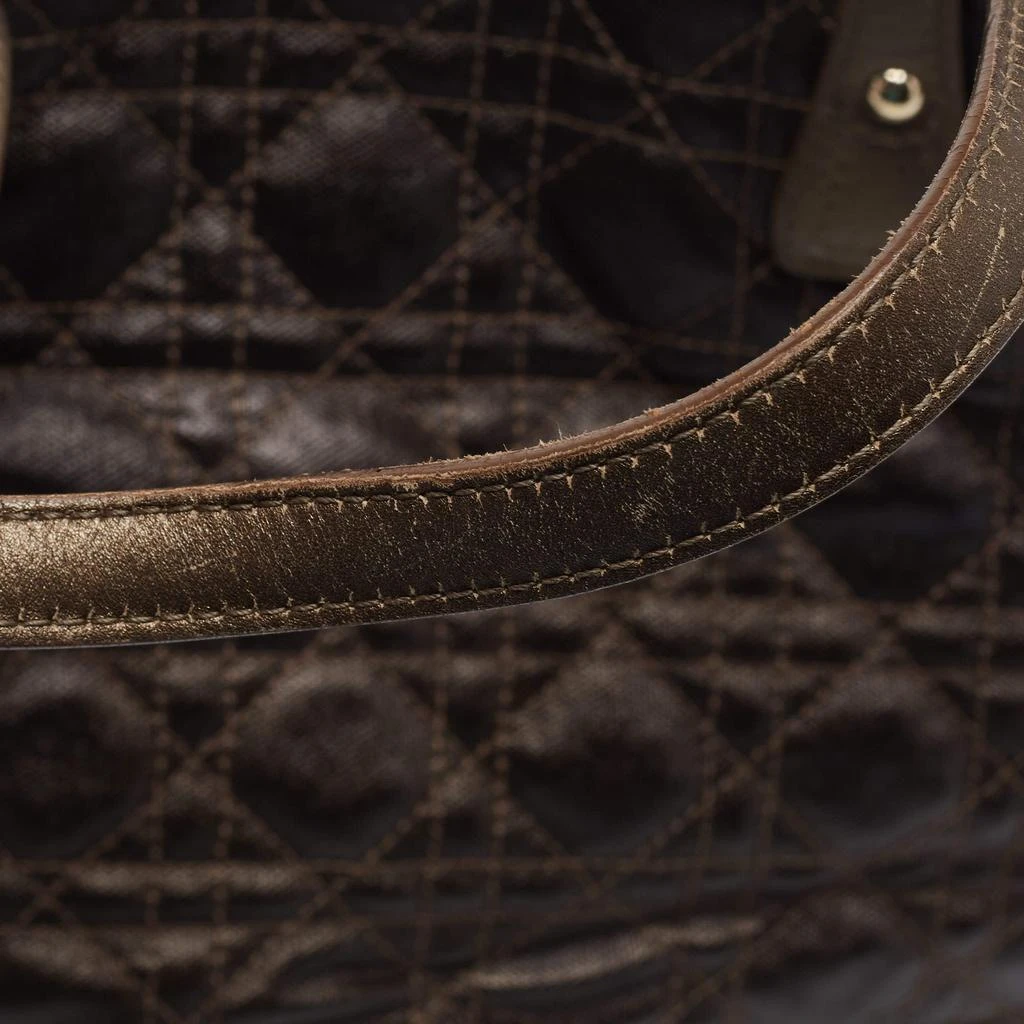 Dior Metallic Brown Cannage Coated Canvas Medium Panarea Tote 商品