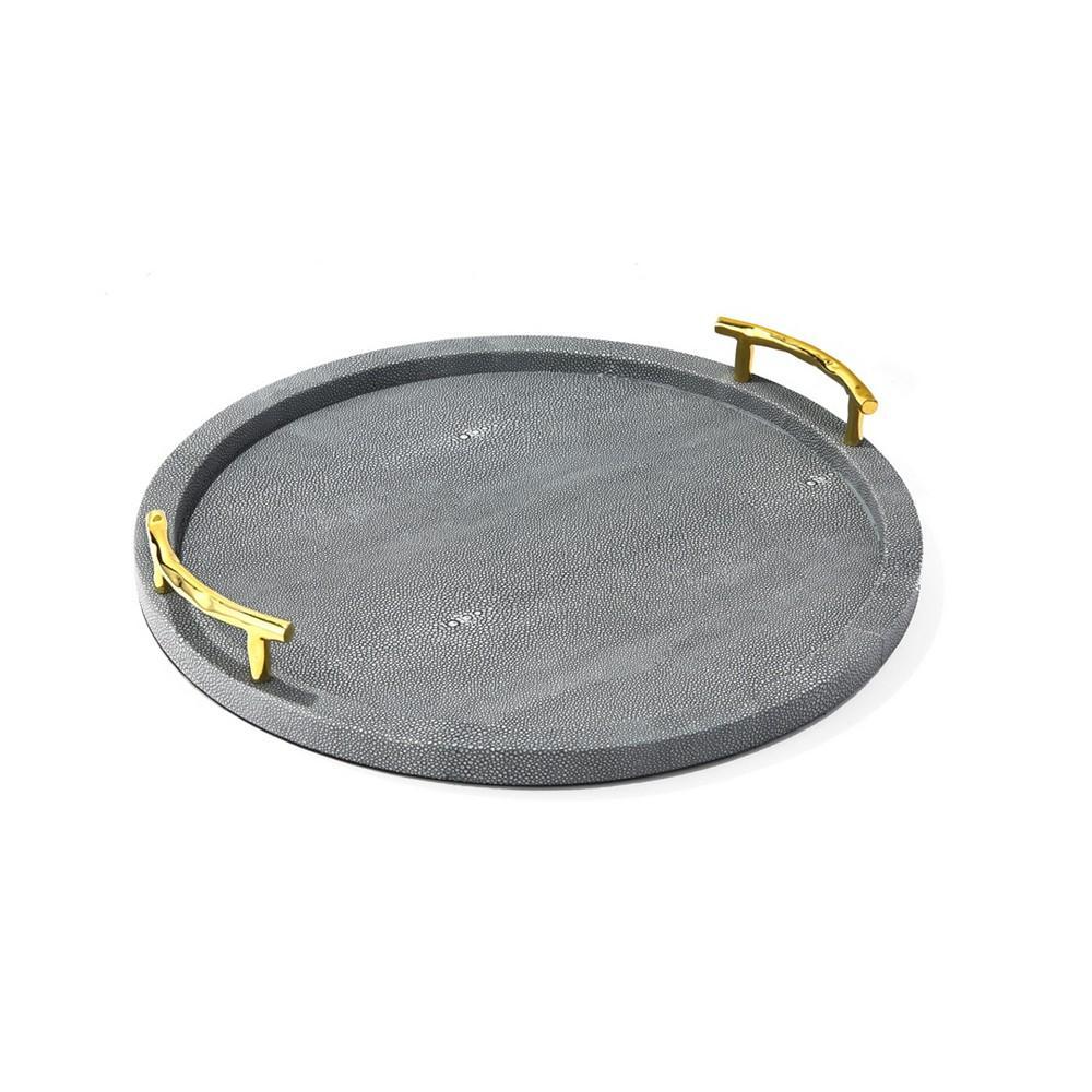 商品American Atelier|Round Tray with Handles, 14" x 19",价格¥914,第1张图片