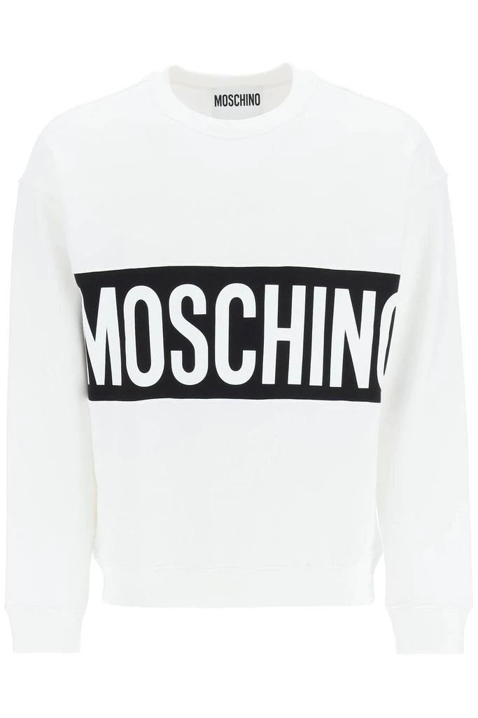 商品Moschino|Moschino organic cotton sweatshirt with logo band,价格¥1628,第1张图片