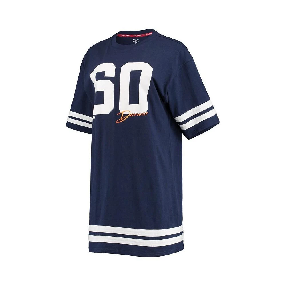 商品Tommy Hilfiger|Women's Navy Denver Broncos Clair Half-Sleeve Dress,价格¥337,第2张图片详细描述