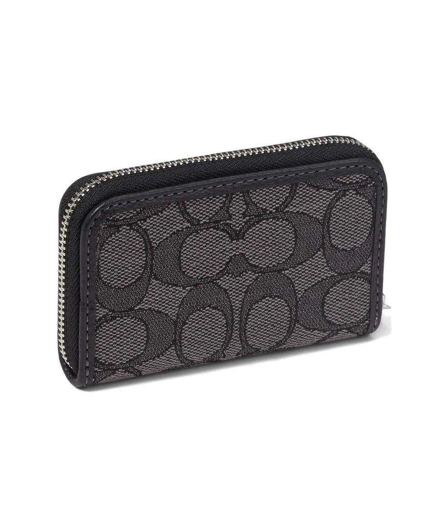 商品Coach|Box Program Signature Jacquard Small Zip Around Card Case,价格¥554,第2张图片详细描述