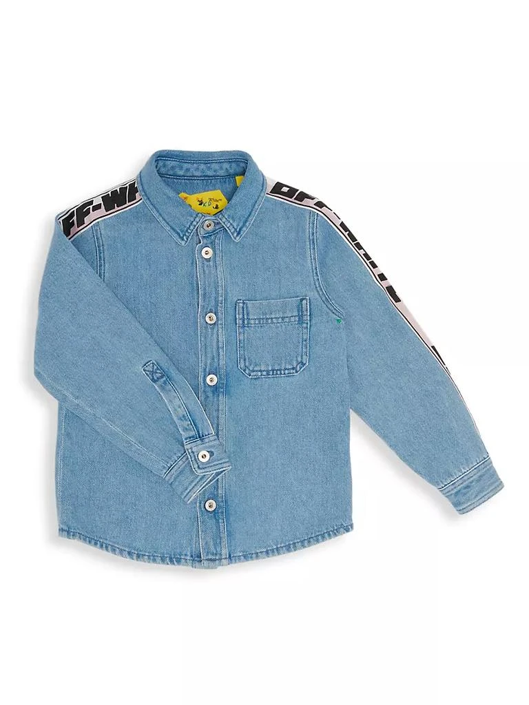商品Off-White|Little Girl's &amp; Girl's Logo Band Denim Shirt,价格¥1385,第1张图片