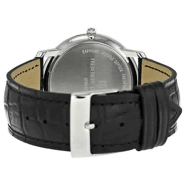 商品Frederique Constant|Slim Line Silver Dial Black Leather Men's Watch 220NS4S6,价格¥2119,第3张图片详细描述