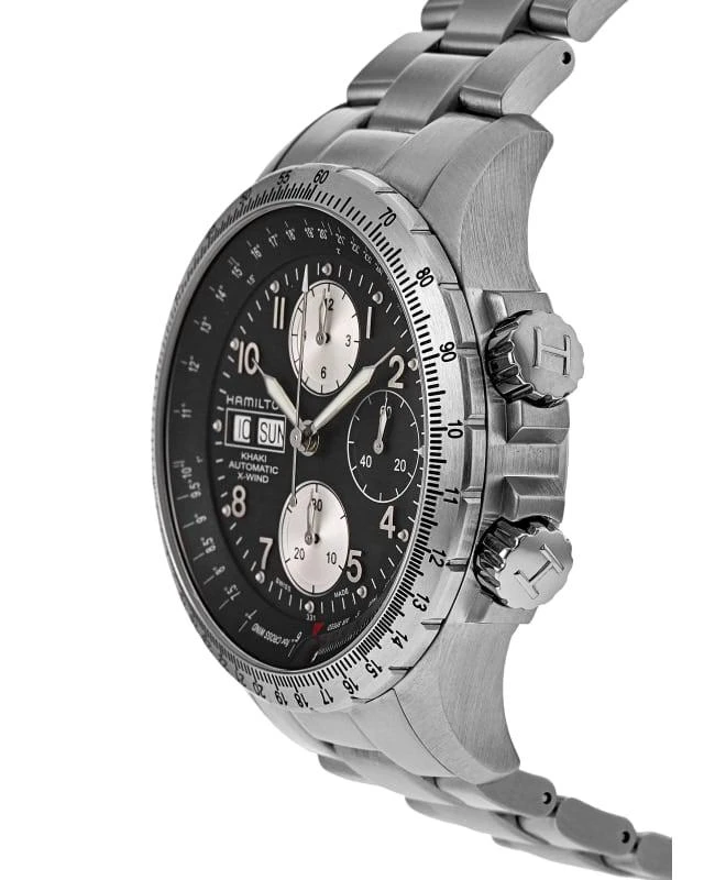 商品Hamilton|Hamilton Khaki Aviation X-Wind Auto Chrono Men's Watch H77616133,价格¥10673,第3张图片详细描述
