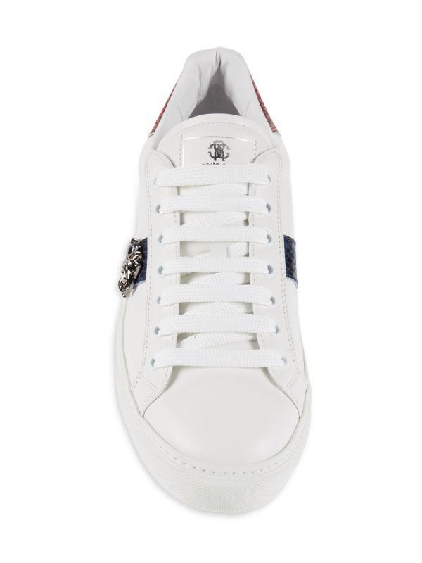 Logo Leather Low Top Sneakers – On Sale Now with Up to 57