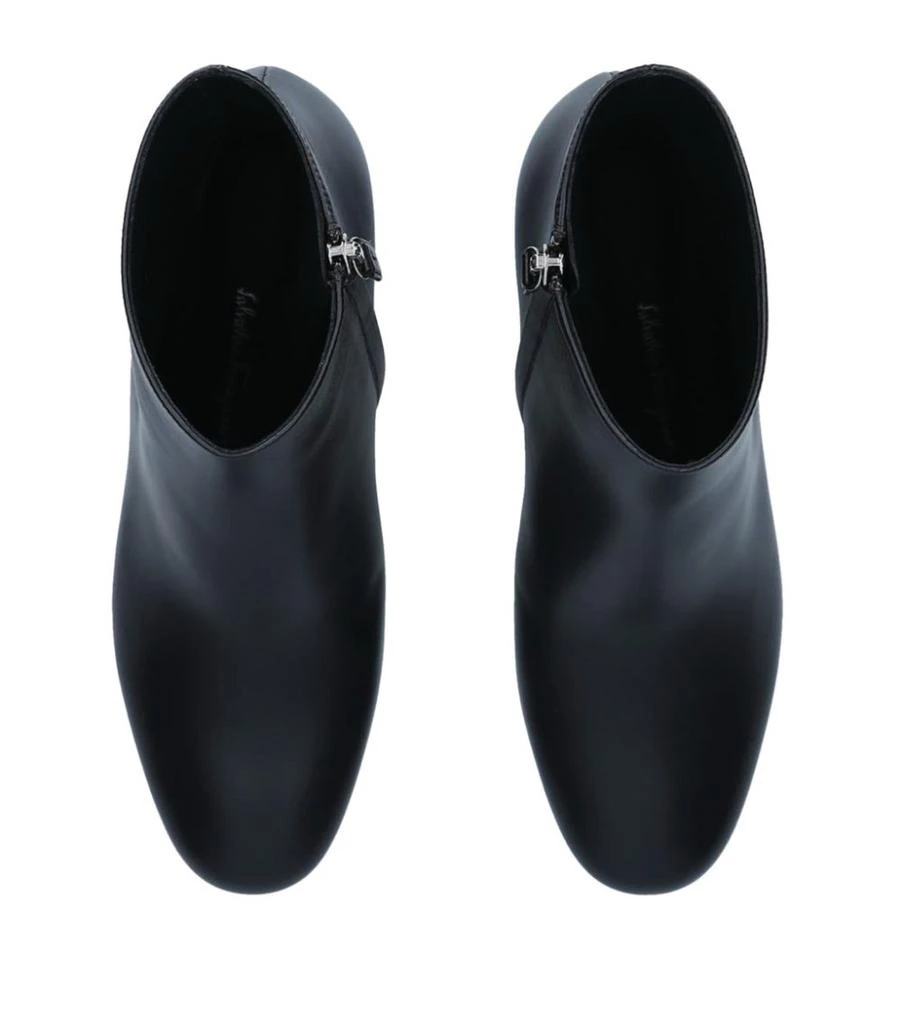 商品Salvatore Ferragamo|Leather Florrie Ankle Boots 55,价格¥7402,第4张图片详细描述
