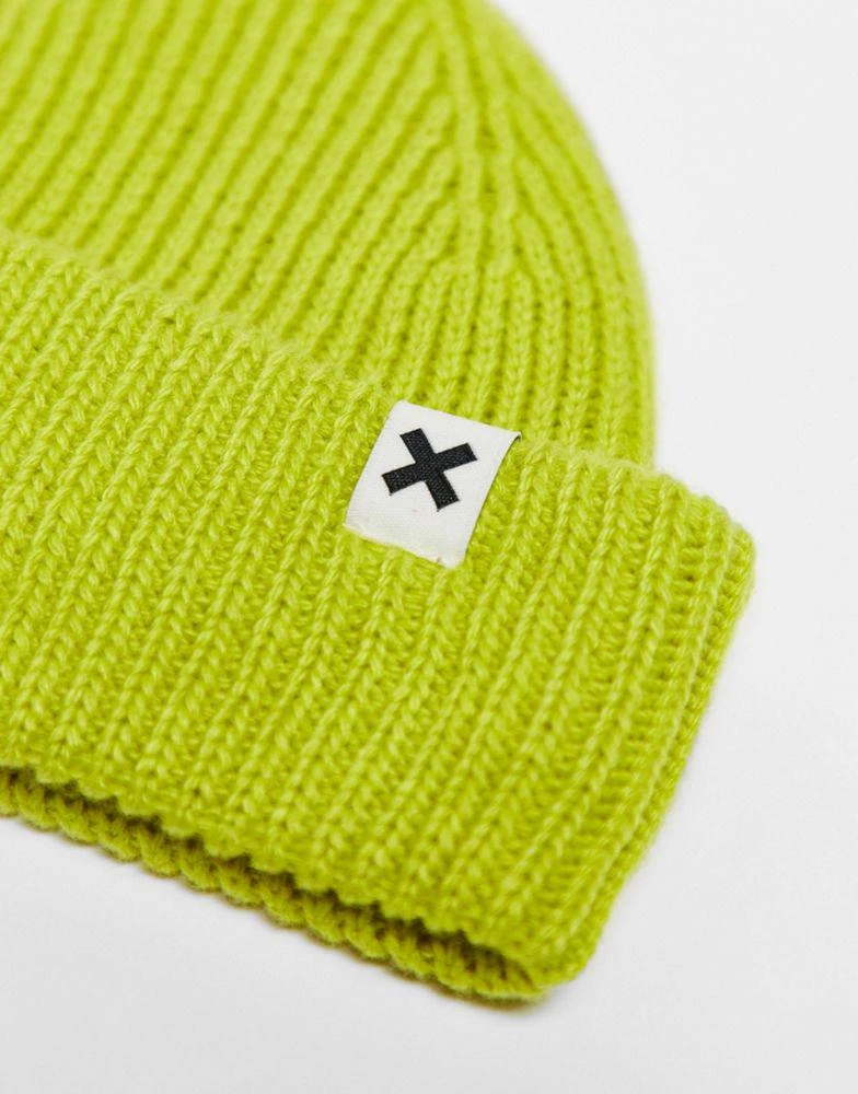 商品COLLUSION|COLLUSION Unisex fisherman beanie in lime green,价格¥49,第3张图片详细描述