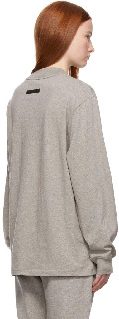 商品Essentials|Grey Logo Long Sleeve T-Shirt,价格¥391,第3张图片详细描述