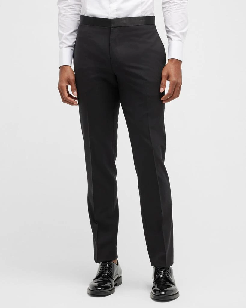 商品Theory|Men's Mayer Stretch-Wool Tuxedo Pants,价格¥2675,第4张图片详细描述