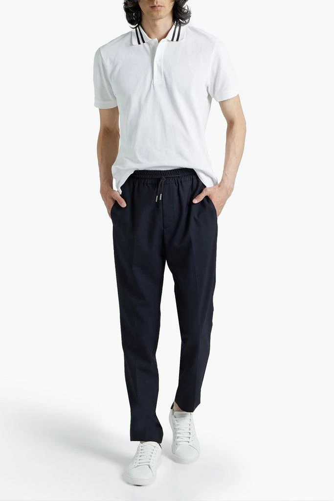 商品Sandro|Cotton-piqué polo shirt,价格¥330,第2张图片详细描述