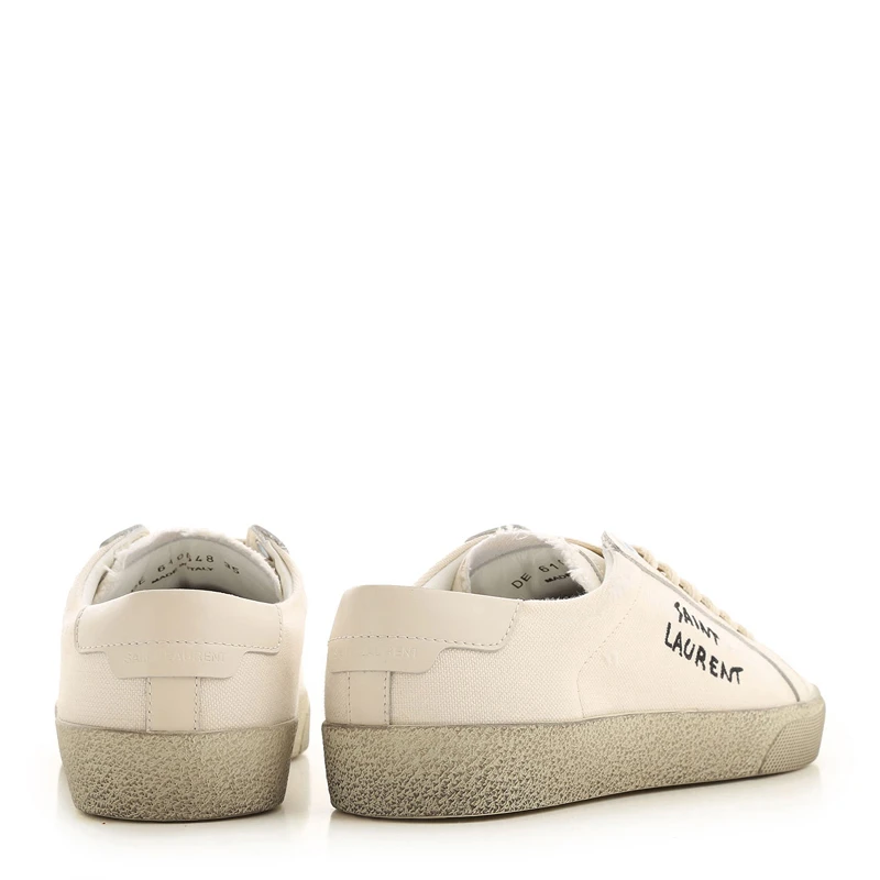 SAINT LAURENT 象牙白女士板鞋 610648-GUP10-9113 商品