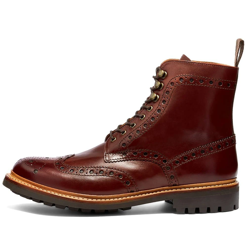 商品Grenson|Grenson Fred Commando Sole Brogue Boot,价格¥1883,第2张图片详细描述