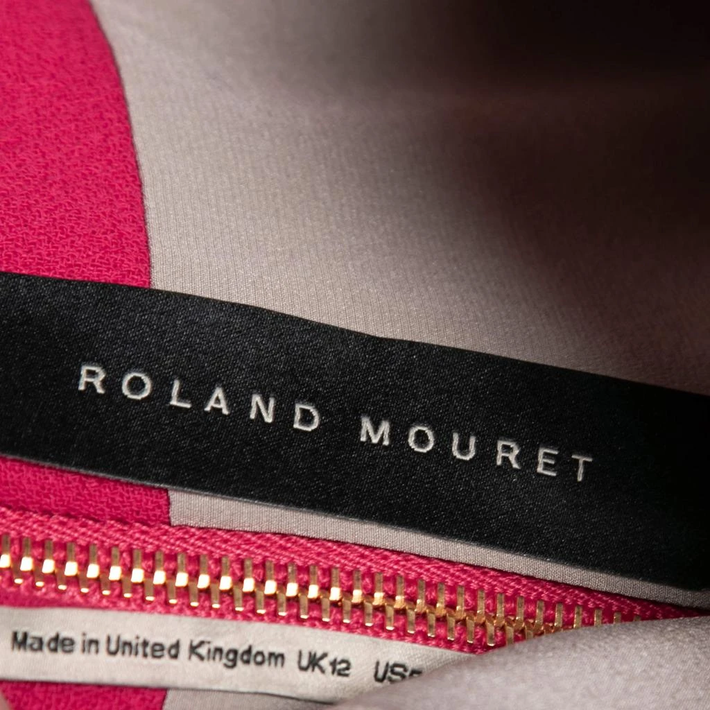 商品[二手商品] ROLAND MOURET|Roland Mouret Cherry Pink Crepe Asymmetrical Strapless Dress M,价格¥1044,第4张图片详细描述