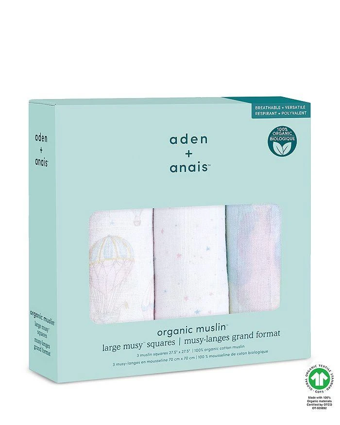 商品aden + anais|Muslin Feeding Blanket, 3 Pack,价格¥270,第2张图片详细描述