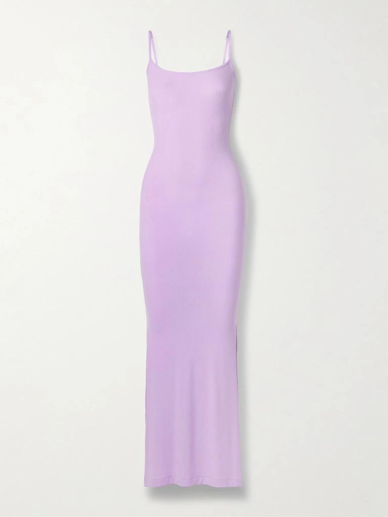 商品SKIMS|Soft Lounge Rib Long Slip 连衣裙（颜色：sugar Plum）,价格¥682,第1张图片