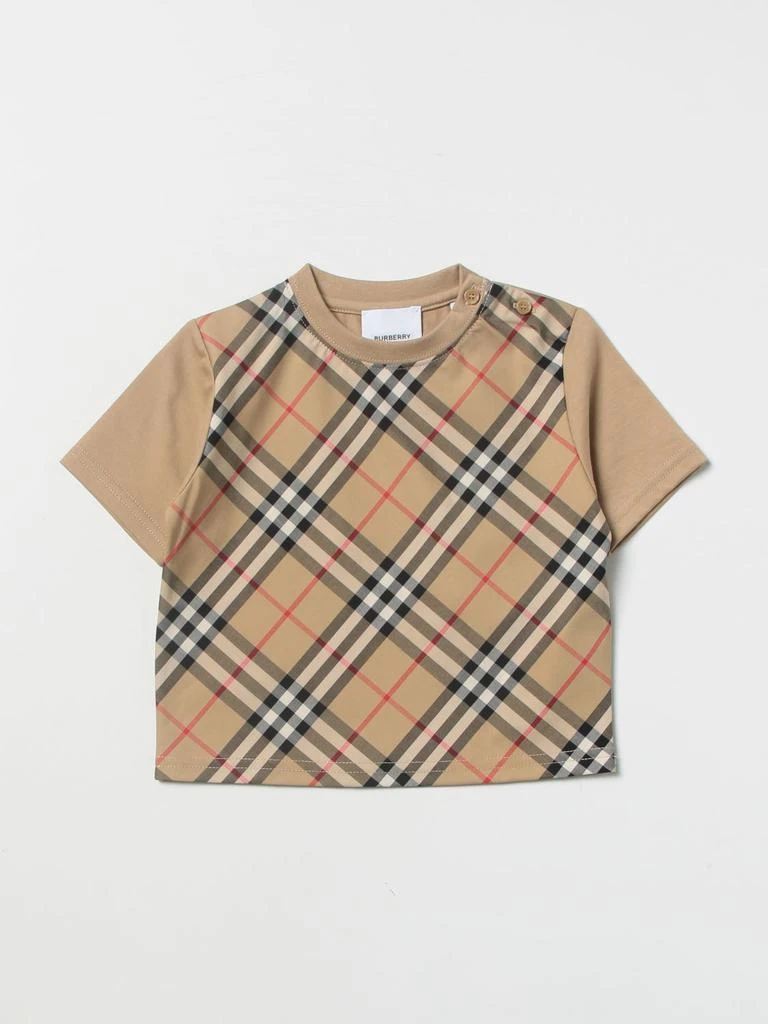 商品Burberry|Burberry cotton t-shirt with check detail,价格¥1171,第1张图片