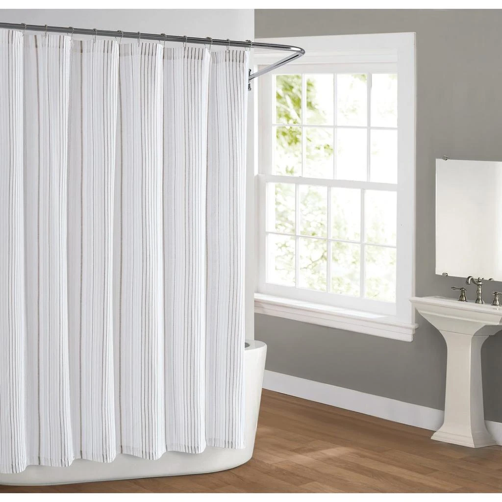 商品Cottage Classics|Warm Hearth Stripe Shower Curtain,价格¥227,第1张图片