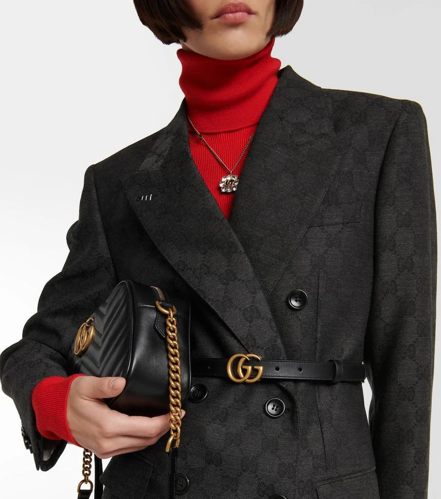 商品Gucci|GG 女士真皮腰带,价格¥3022,第2张图片详细描述