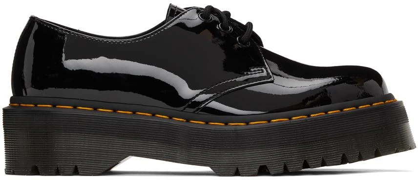 商品Dr. Martens|Black Patent 1461 Quad Platform Derbys,价格¥852,第1张图片