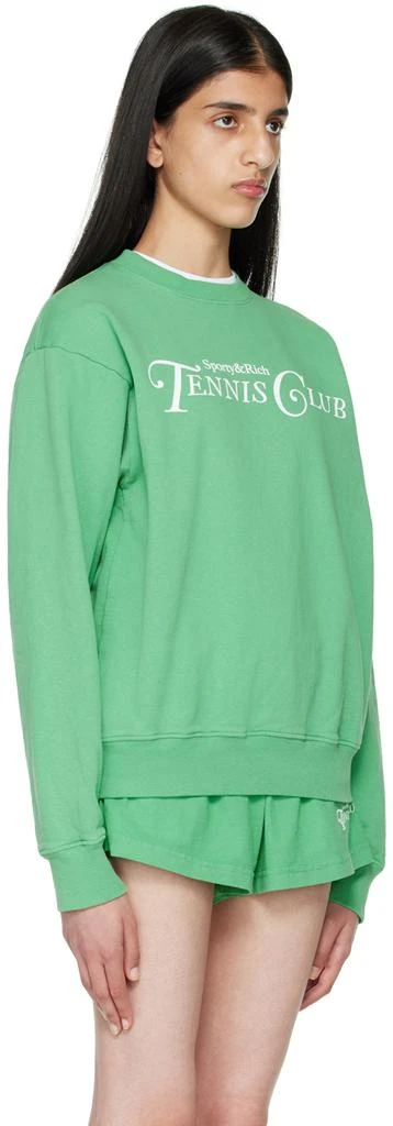 商品Sporty & Rich|Green Cotton Sweatshirt,价格¥521,第2张图片详细描述