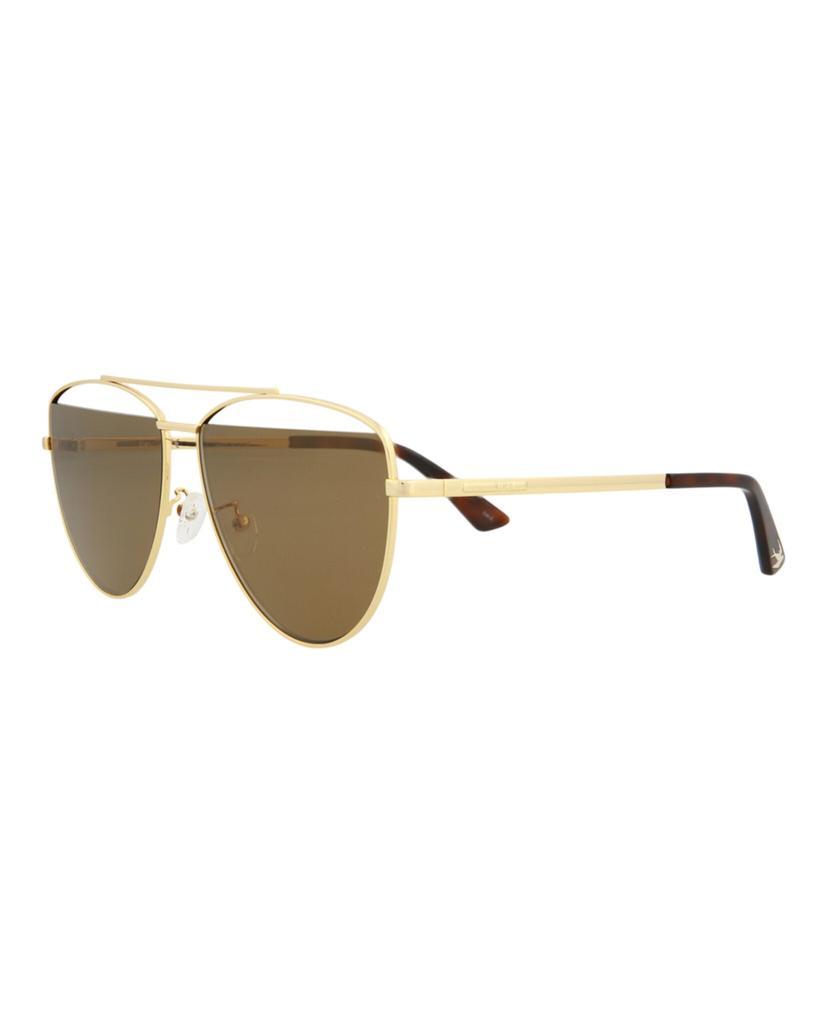 商品Alexander McQueen|McQ Alexander McQueen Aviator-Style Metal Sunglasses,价格¥420,第4张图片详细描述