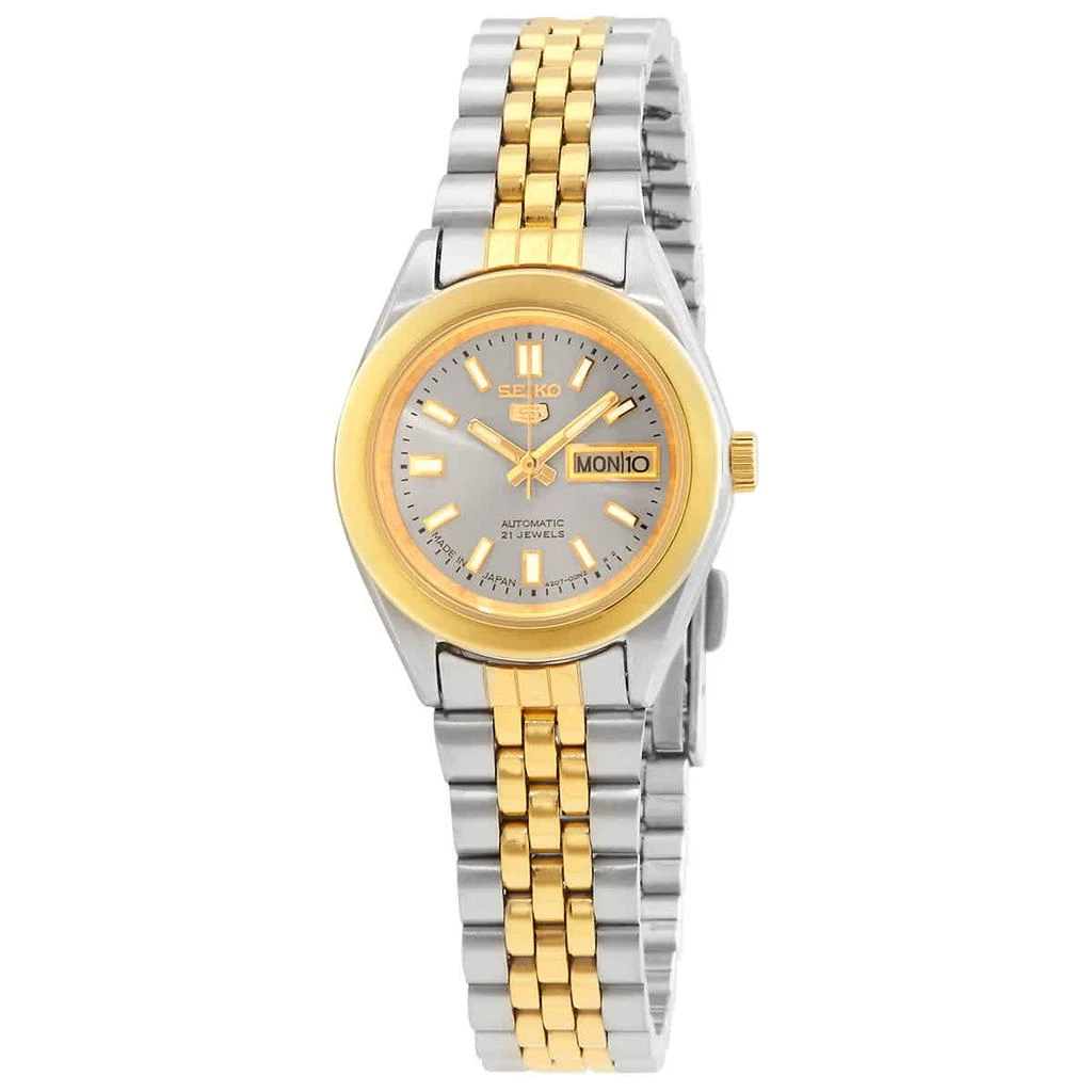商品Seiko|Seiko Seiko 5 Automatic Grey Dial Ladies Watch SYMF76J1,价格¥985,第1张图片
