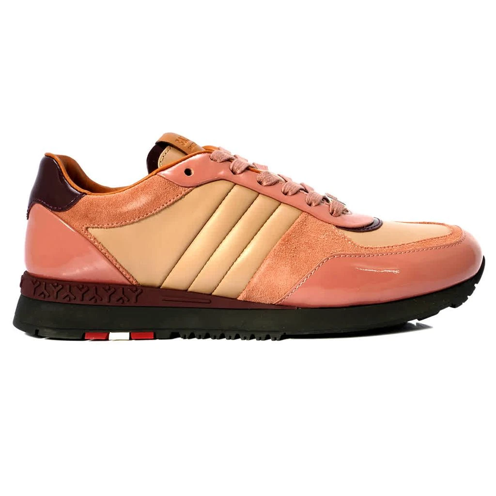 商品Bally|Ladies Asyi Roseh Leather And Suede Sneakers,价格¥1128,第1张图片