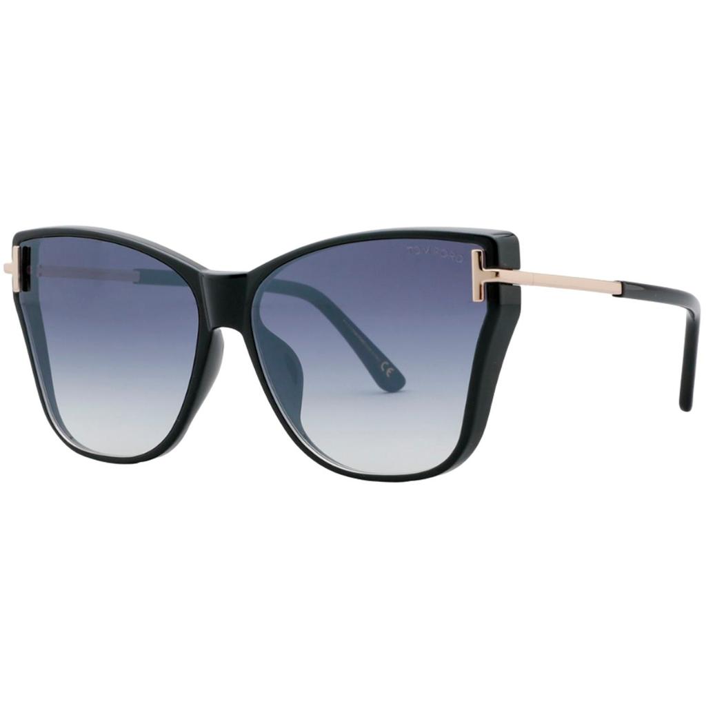 Tom Ford  FT 0808 01X 64mm Womens Butterfly Sunglasses商品第2张图片规格展示