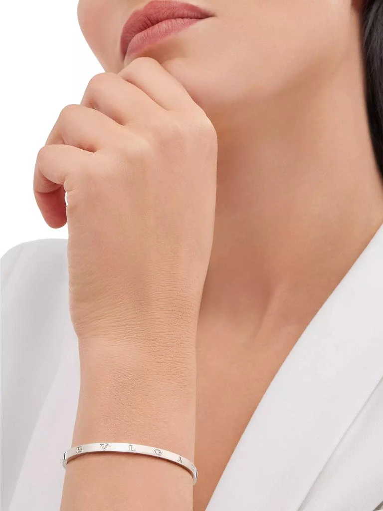 商品BVLGARI|B.zero1 18K White Gold Logo Bangle Bracelet,价格¥37406,第3张图片详细描述