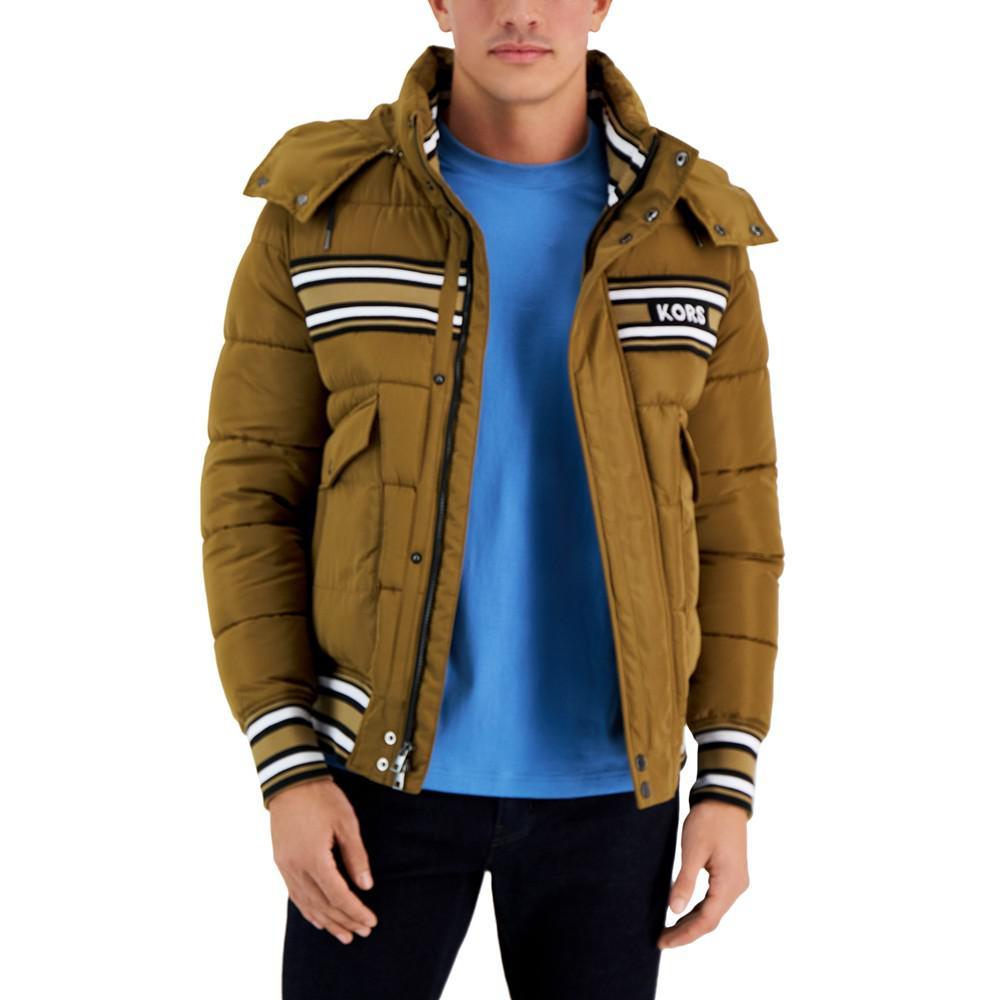 商品Michael Kors|Men's Racing Stripe Puffer Jacket,价格¥1146,第3张图片详细描述