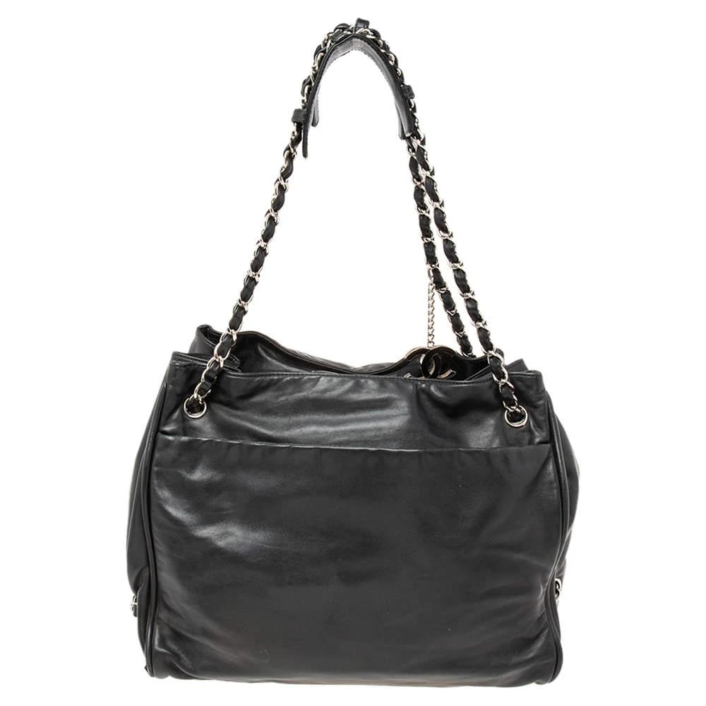 商品[二手商品] Chanel|Chanel Black Leather Accordion Shoulder Bag,价格¥5552,第4张图片详细描述