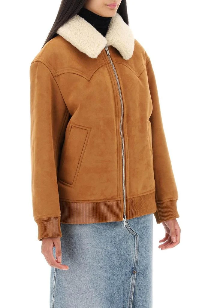 商品STAND STUDIO|Lillee eco-shearling bomber jacket,价格¥2142,第3张图片详细描述