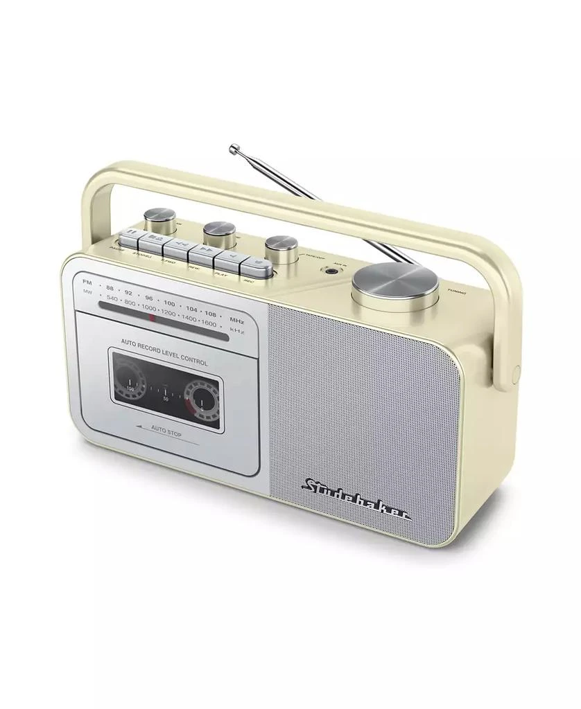 商品Studebaker|SB2130CS Portable Cassette Player/Recorder with AM/FM Radio,价格¥374,第1张图片