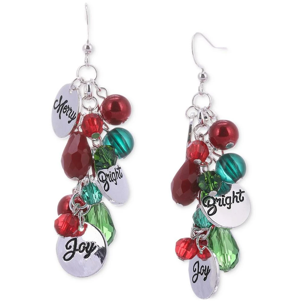 商品Charter Club|Silver-Tone Garland Linear Drop Earrings, Created for Macy's,价格¥45,第1张图片