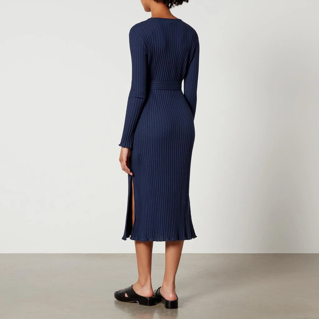 商品A.P.C.|Sandy Ribbed Cotton Midi Dress,价格¥725,第2张图片详细描述