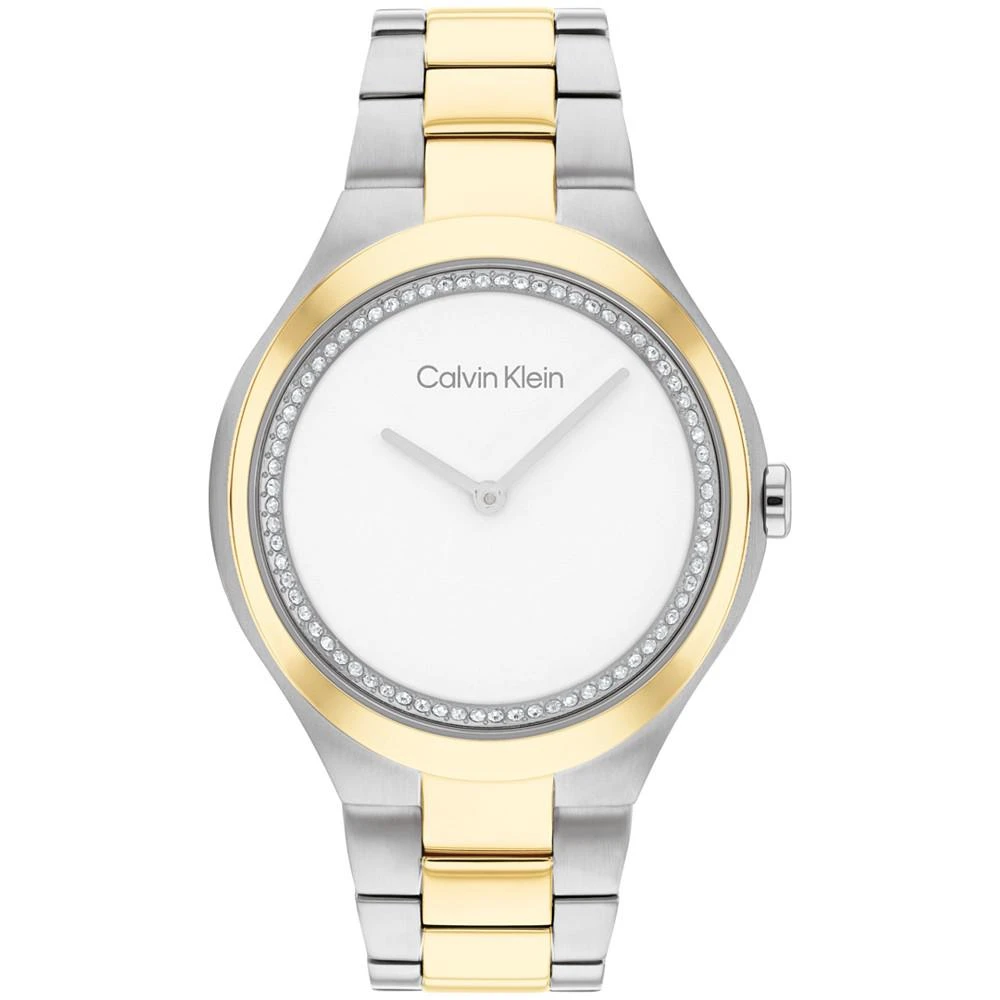 商品Calvin Klein|Women's 2H Quartz Two-Tone Stainless Steel Bracelet Watch 36mm,价格¥1426,第1张图片