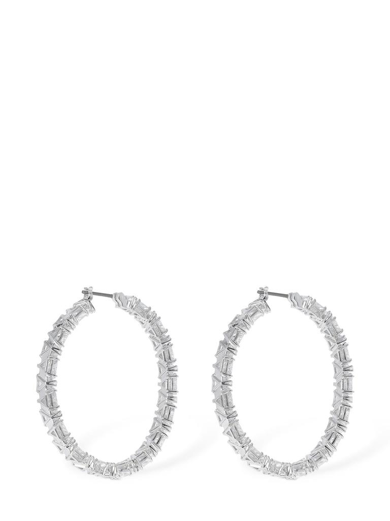 Ortyx Swarovski Big Hoop Earrings商品第2张图片规格展示