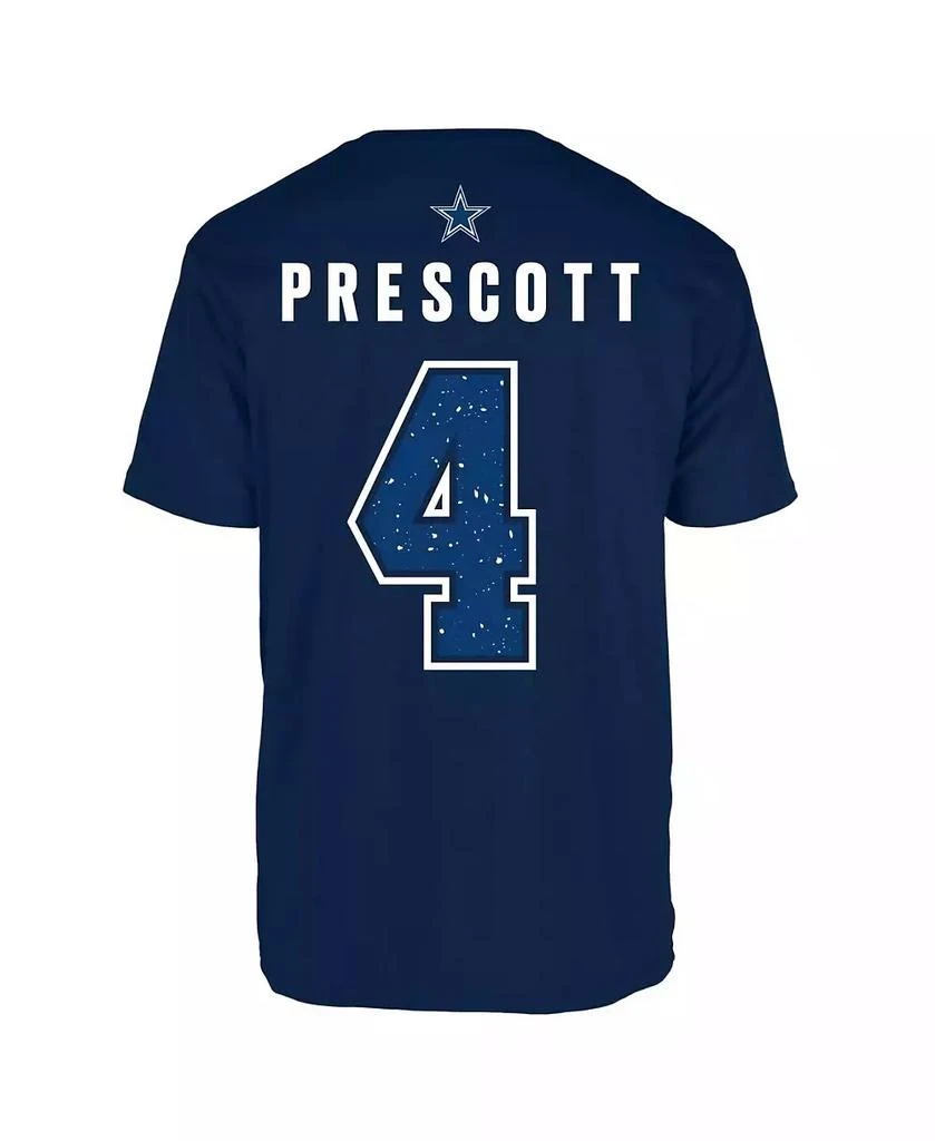 商品Jordan|Men's Dak Prescott Navy Dallas Cowboys Name and Number T-shirt,价格¥296,第2张图片详细描述