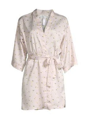 商品Flora Nikrooz|Katrina Charmeuse Robe,价格¥79,第3张图片详细描述