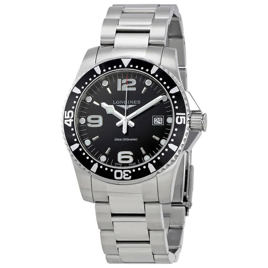 商品Longines|HydroConquest Black Dial Men's 41mm Watch L37404566,价格¥5808,第1张图片
