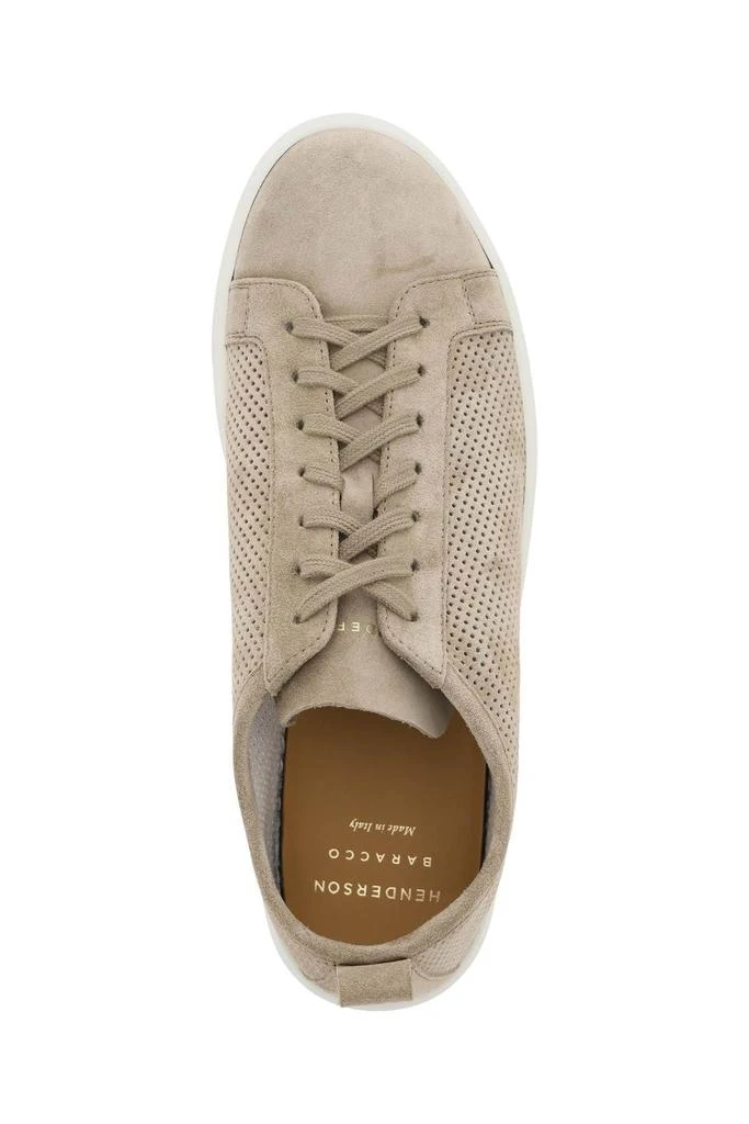 商品Henderson Baracco|ROBY PERFORATED SUEDE SNEAKERS,价格¥1025,第3张图片详细描述