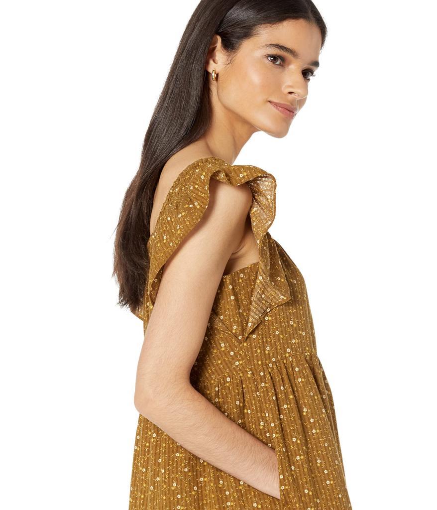商品Madewell|Ruffle-Sleeve Tiered Midi Dress in Daisy Stitch,价格¥493,第5张图片详细描述