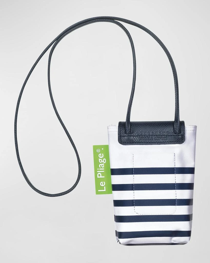 商品Longchamp|Le Pliage Striped Nylon Phone Shoulder Bag,价格¥675,第3张图片详细描述